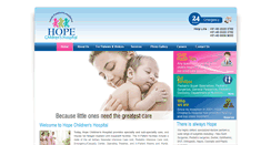 Desktop Screenshot of hopechildrenshospital.com